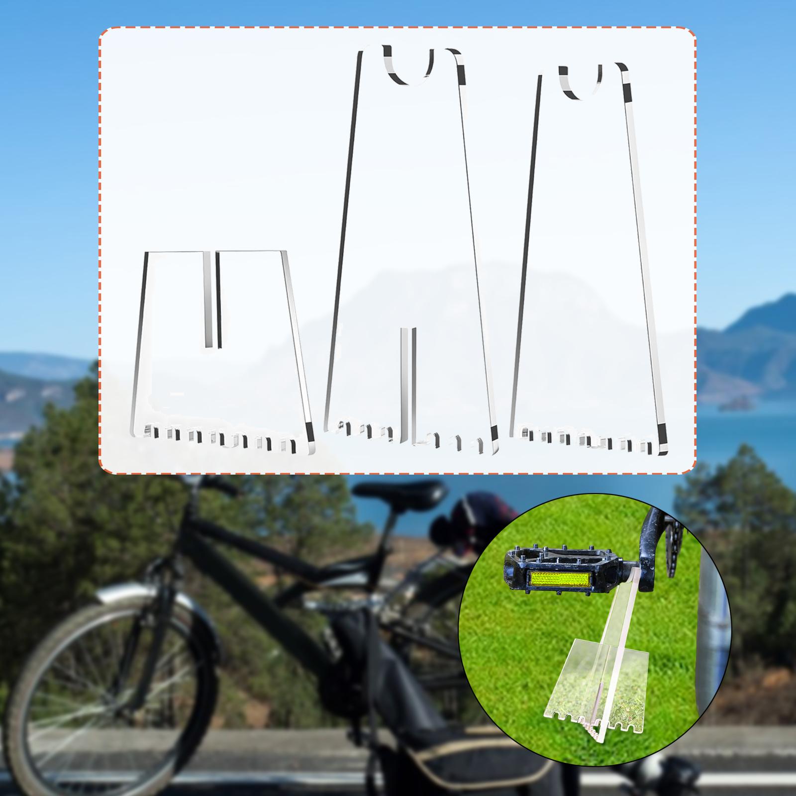 Mountain Biking Pictures - 自転車フットサポートブラケットバイクスタンド、軽量、マウンテンバイクとロードバイク用、アクリル製、写真撮影用自転車駐車ラック