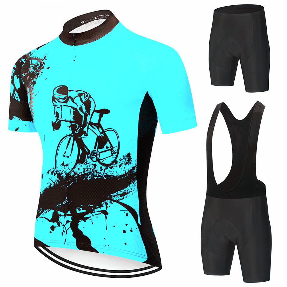 Mountain Biking New Jersey - 2027 新しいメンズサイクリング服夏自転車ジャージセットマウンテンバイクビブショーツモトクロストライアスロンマイヨシャツ Ciclismo