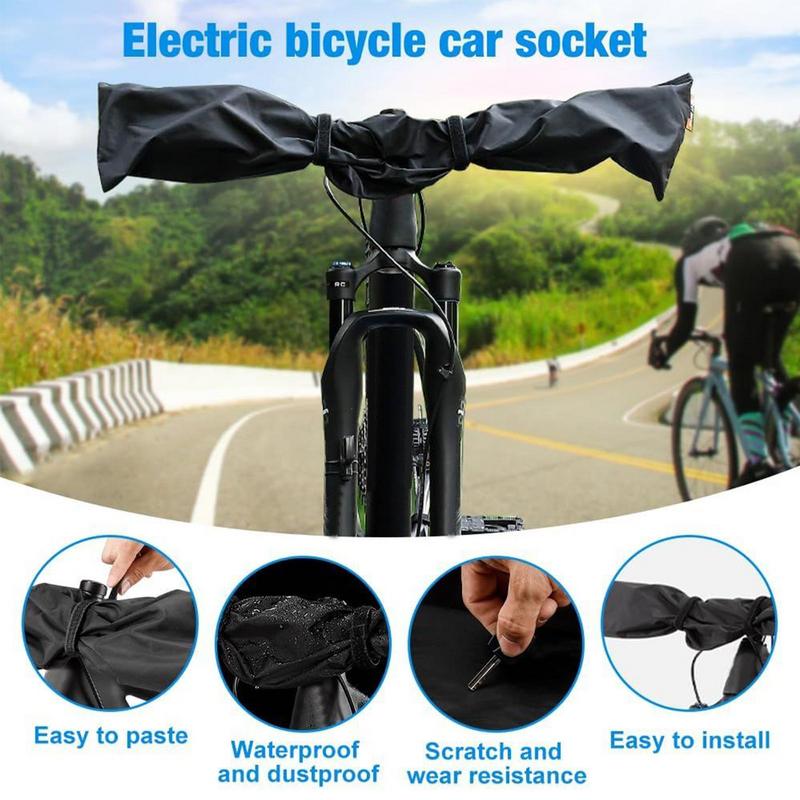 Mountain Biking In The Rain - ハンドルバーカバー ハンドルバーカバー 輸送保護 省スペース 通気性 ポータブル保護