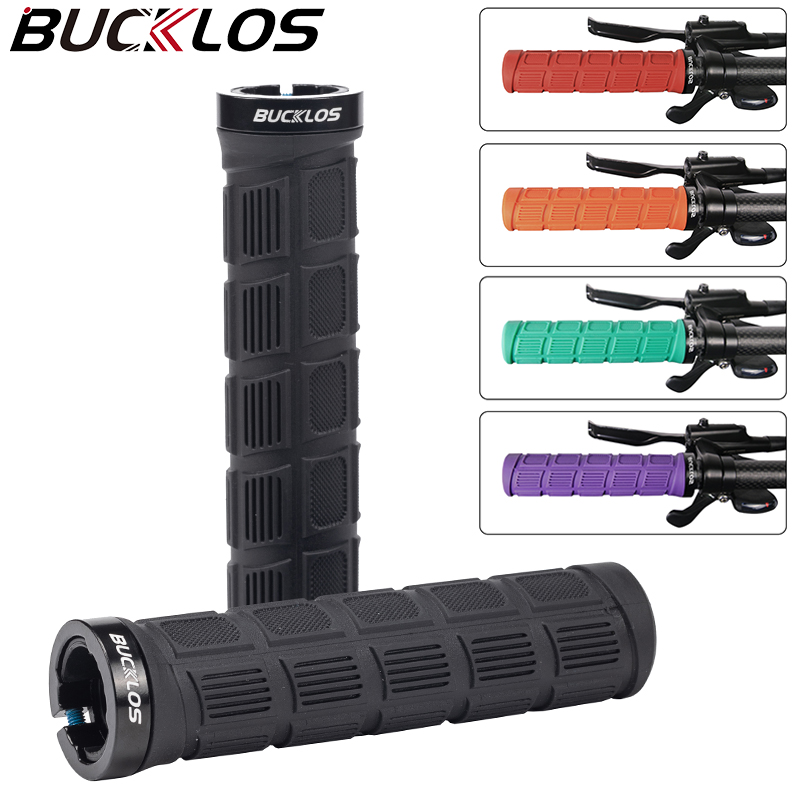 Mtb Grip Lock On - BUCKLOS 自転車ハンドルバーグリップ ダブルロックオンマウンテンバイクグリップ 快適な衝撃吸収 MTB カフス