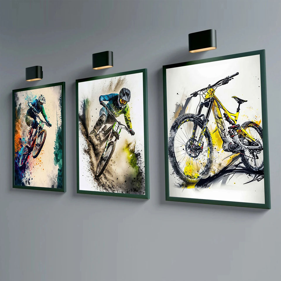 Mountain Biking Pictures - 家の装飾,マウンテンバイク,スポーツの壁アート,DIY,正方形,ドリル,モザイク画像,ギフト用のダイヤモンド絵画