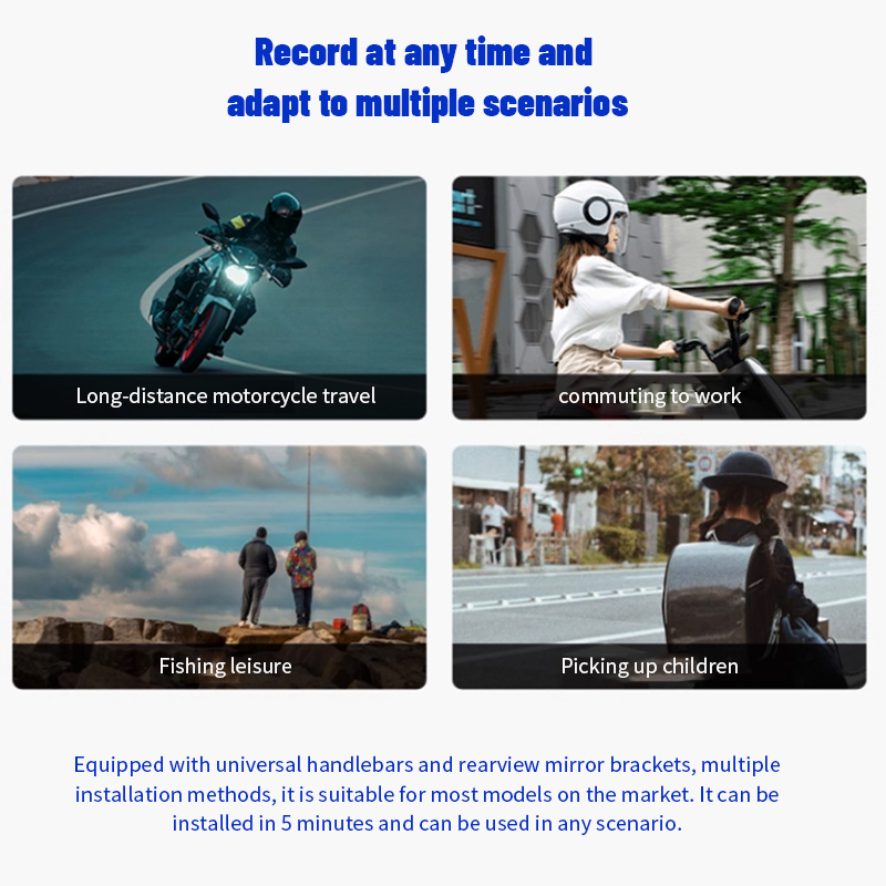 1080P オートバイ DVR フルボディ防水モトカメラ W - Mountain Biking Iceland のレビューと価格