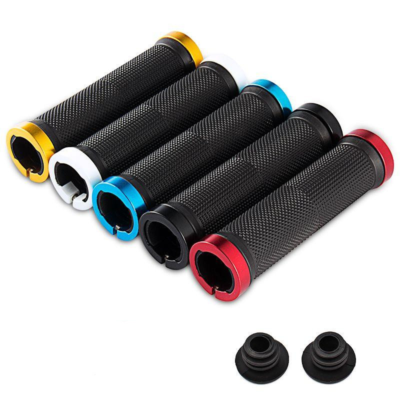 2 個ロックオン自転車グリップゴムソフトマウンテンバイクグリ - Mtb Grip Lock On のレビューと価格