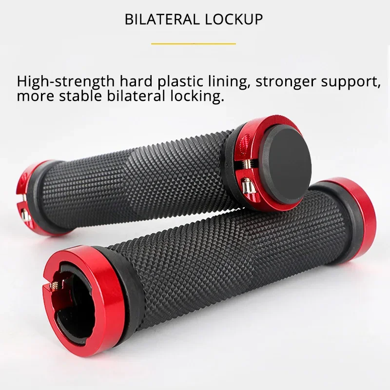 2 個ロックオン自転車グリップゴムソフトマウンテンバイクグリ - Mtb Grip Lock On のレビューと価格