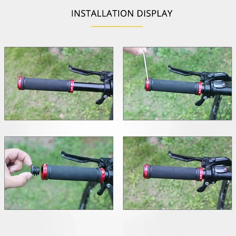 2 個ロックオン自転車グリップゴムソフトマウンテンバイクグリ - Mtb Grip Lock On のレビューと価格