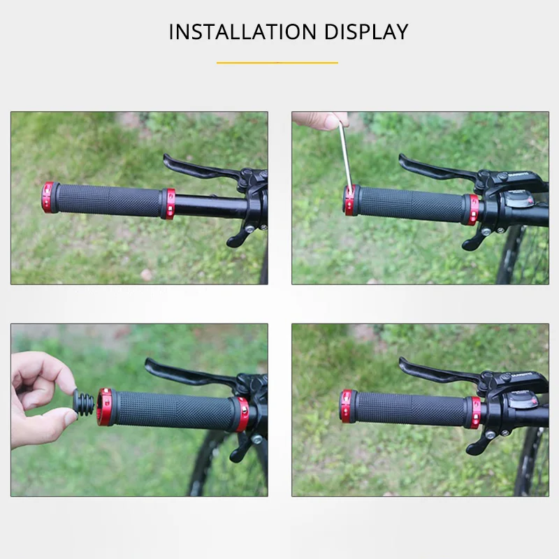 MTB 自転車ハンドルバーグリップゴムノンスリップ自転車ハン - Mtb Grip Lock On のレビューと価格