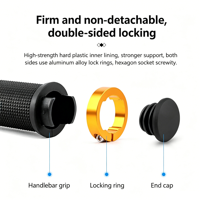 2 個のダブルロック自転車グリップ滑り止め MTB マウンテ - Mtb Grip Lock On のレビューと価格