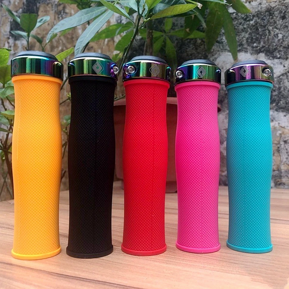 ソフトシリコンバイクグリップ,滑り止めマウンテンバイクハンド - Mtb Grip Lock On のレビューと価格