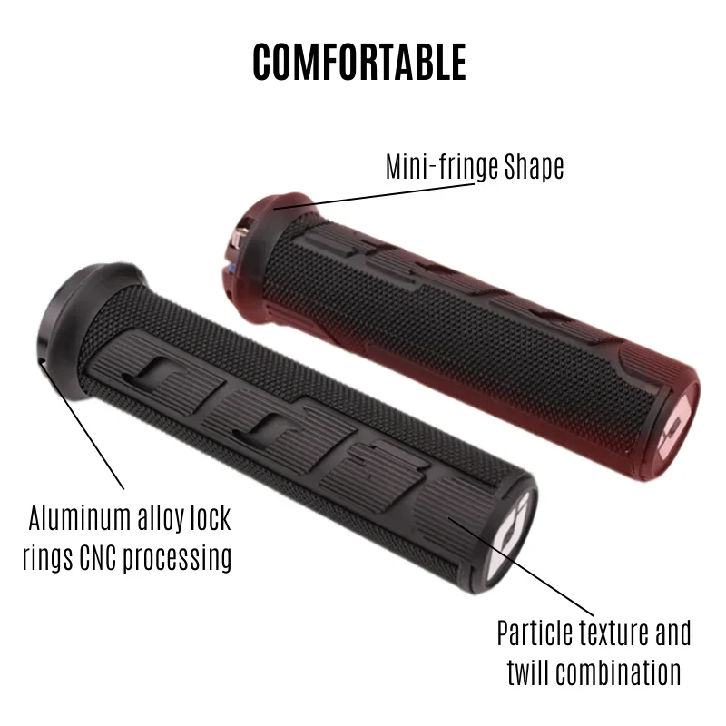 オディ自転車グリップMTBカフロックオンバイクハンドルバーグ - Mtb Grip Lock On のレビューと価格