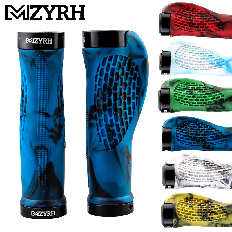 自転車グリップロックオンゴム自転車ハンドルバーグリップ耐久性 - Mtb Grip Lock On のレビューと価格