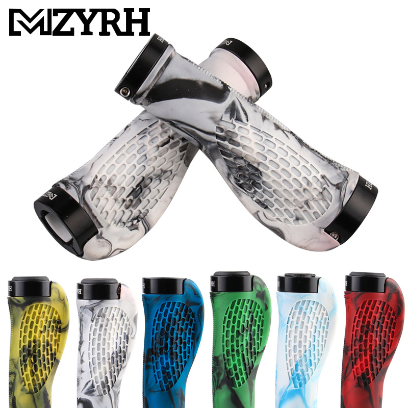 自転車グリップロックオンゴム自転車ハンドルバーグリップ耐久性 - Mtb Grip Lock On のレビューと価格