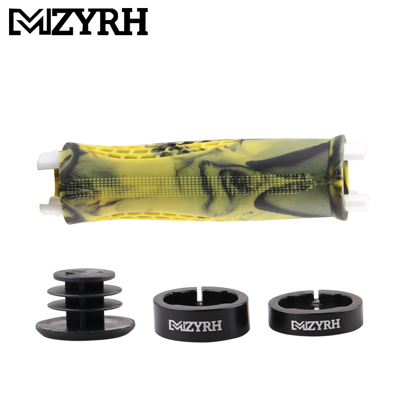自転車グリップロックオンゴム自転車ハンドルバーグリップ耐久性 - Mtb Grip Lock On のレビューと価格