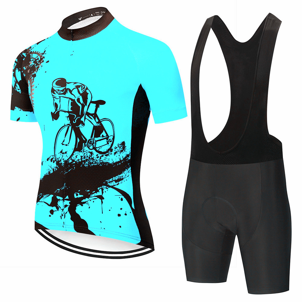 2027 新しいメンズサイクリング服夏自転車ジャージセットマ - Mountain Biking New Jersey のレビューと価格