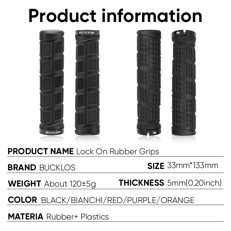 BUCKLOS 自転車ハンドルバーグリップ ダブルロックオン - Mtb Grip Lock On のレビューと価格