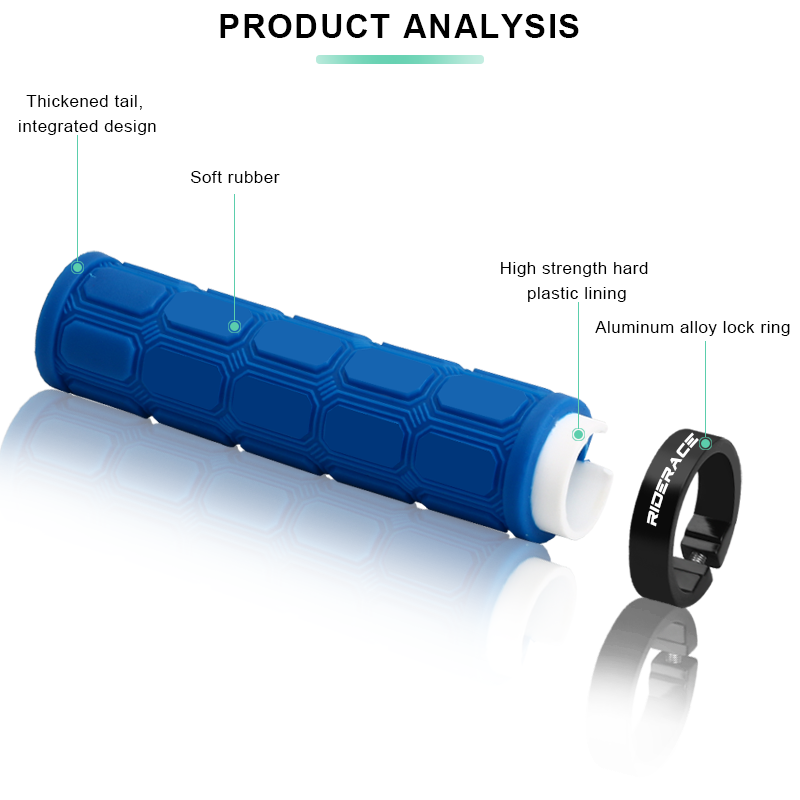 RIDERACE 自転車ハンドルバーカバー ラバー製 耐衝撃 - Mtb Grip Lock On のレビューと価格