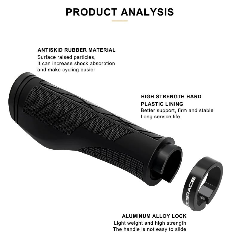 サイクリングハンドルバーグリップ自転車グリップロックオン M - Mtb Grip Lock On のレビューと価格